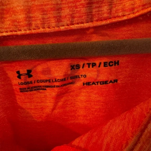 Under Armour Vibrant Orange Long SleeveAthletic Top - Picture 3 of 4